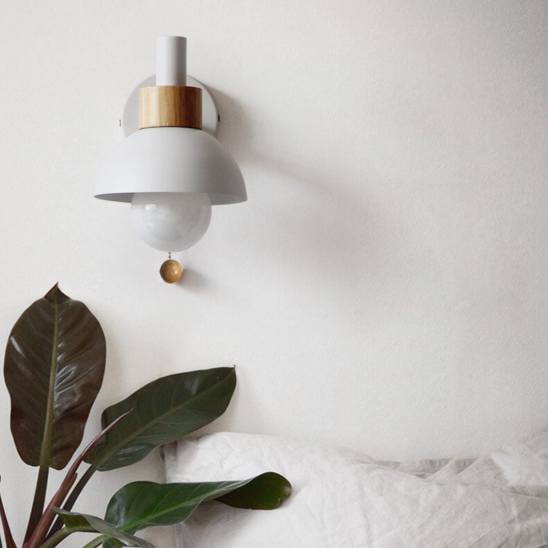 Nordic Macaron Globe Wall Sconce 1-Light Lamp