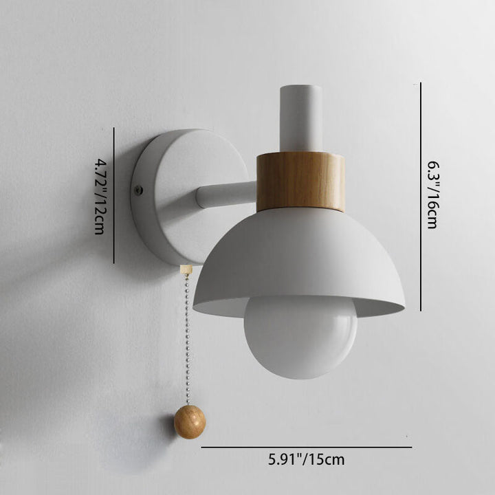 Nordic Macaron Globe Wall Sconce 1-Light Lamp-Orizon Depot