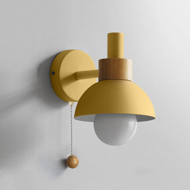 Nordic Macaron Globe Wall Sconce 1-Light Lamp-Orizon Depot