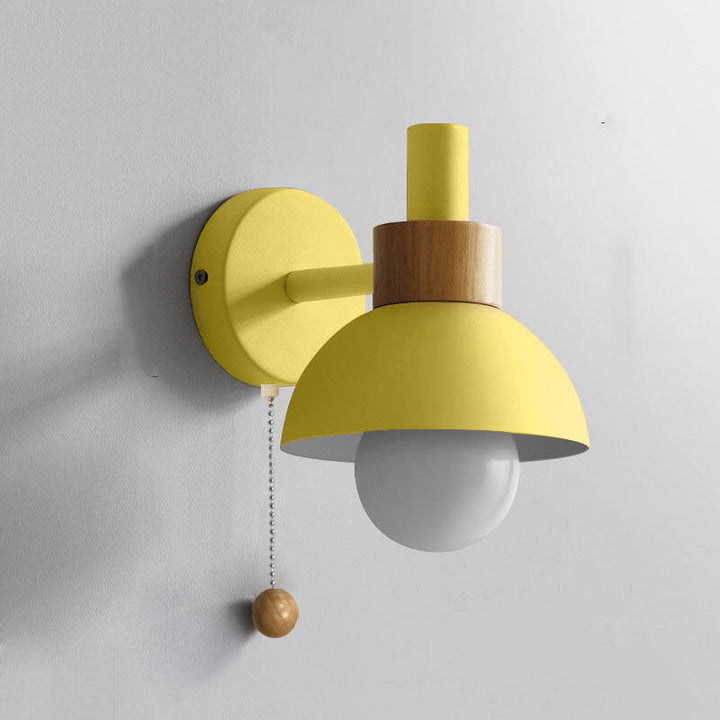 Nordic Macaron Globe Wall Sconce 1-Light Lamp-Orizon Depot