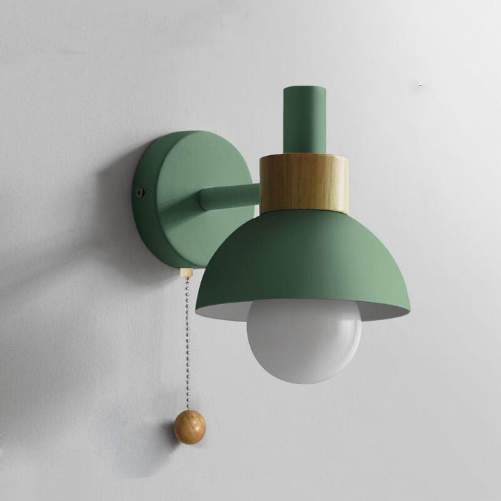 Nordic Macaron Globe Wall Sconce 1-Light Lamp-Orizon Depot