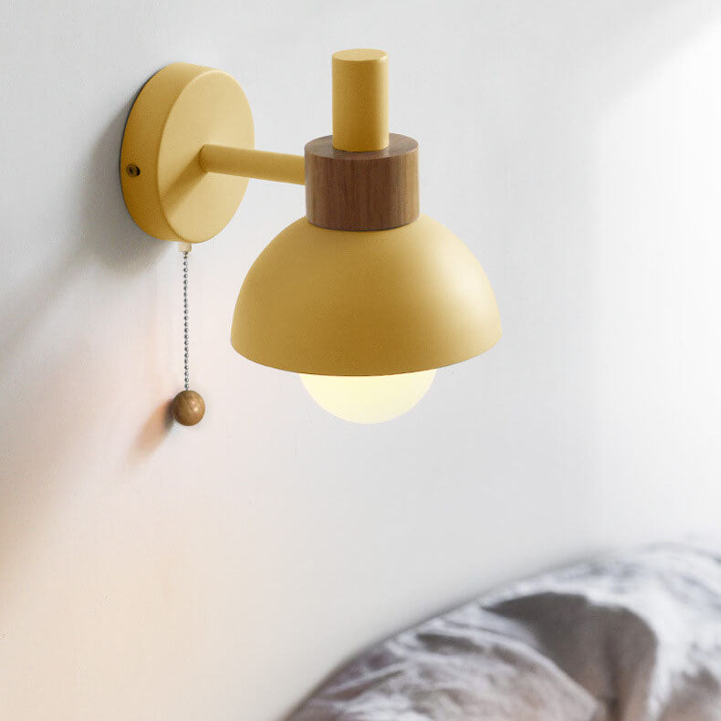 Nordic Macaron Globe Wall Sconce 1-Light Lamp