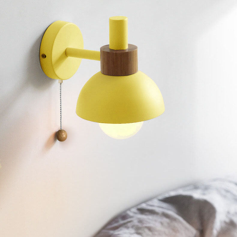 Nordic Macaron Globe Wall Sconce 1-Light Lamp