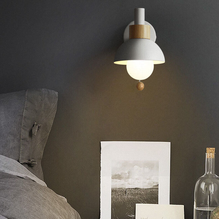 Nordic Macaron Globe Wall Sconce 1-Light Lamp-Orizon Depot