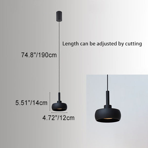 Nordic Minimalist Dome Aluminum LED Retractable Shape Pendant Lamp-Orizon Depot