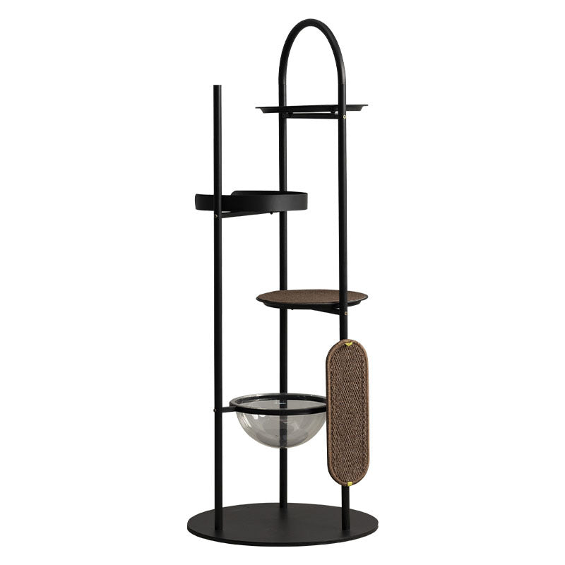Modern Minimalist Cylindrical Cat Tree Condo with 3 Perches for Living Room-Orizon Depot