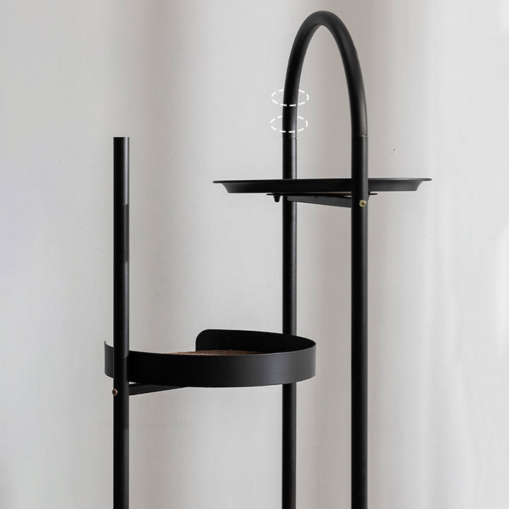 Modern Minimalist Cylindrical Cat Tree Condo with 3 Perches for Living Room-Orizon Depot