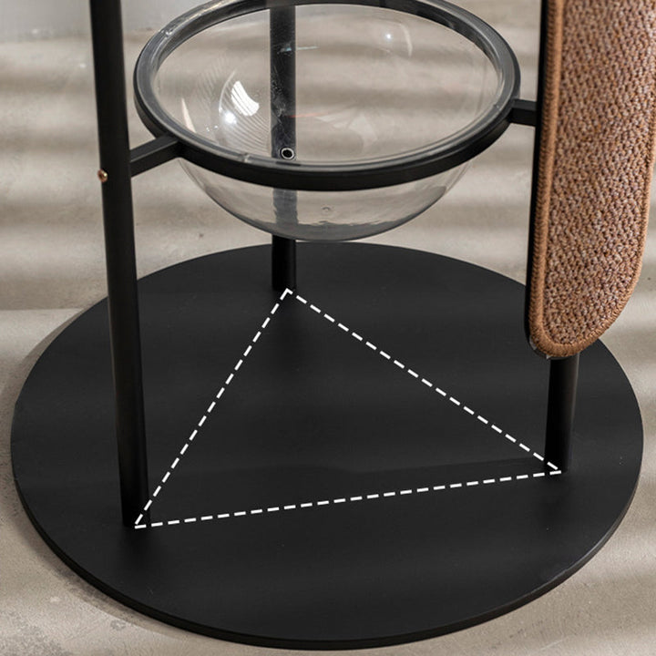 Modern Minimalist Cylindrical Cat Tree Condo with 3 Perches for Living Room-Orizon Depot