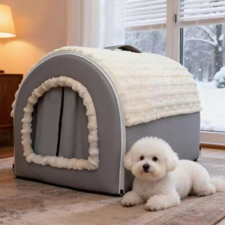 Stylish Minimalist Velvet Faux Leather Rectangular Cat Bed for Home-Orizon Depot