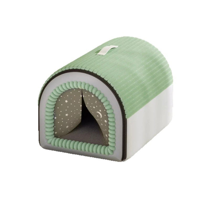 Stylish Minimalist Velvet Sponge Foldable Cat Bed for Home Use-Orizon Depot