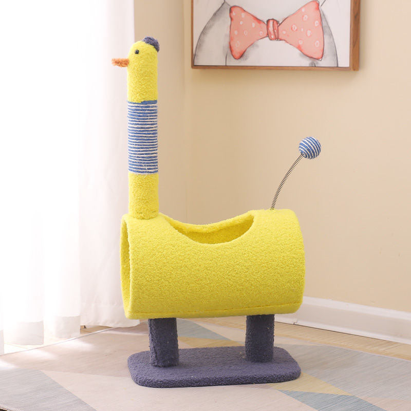 Modern Multi-Functional Cat Tree with Chicken & Dinosaur Design-Orizon Depot