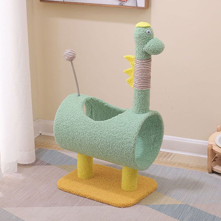 Modern Multi-Functional Cat Tree with Chicken & Dinosaur Shapes-Orizon Depot