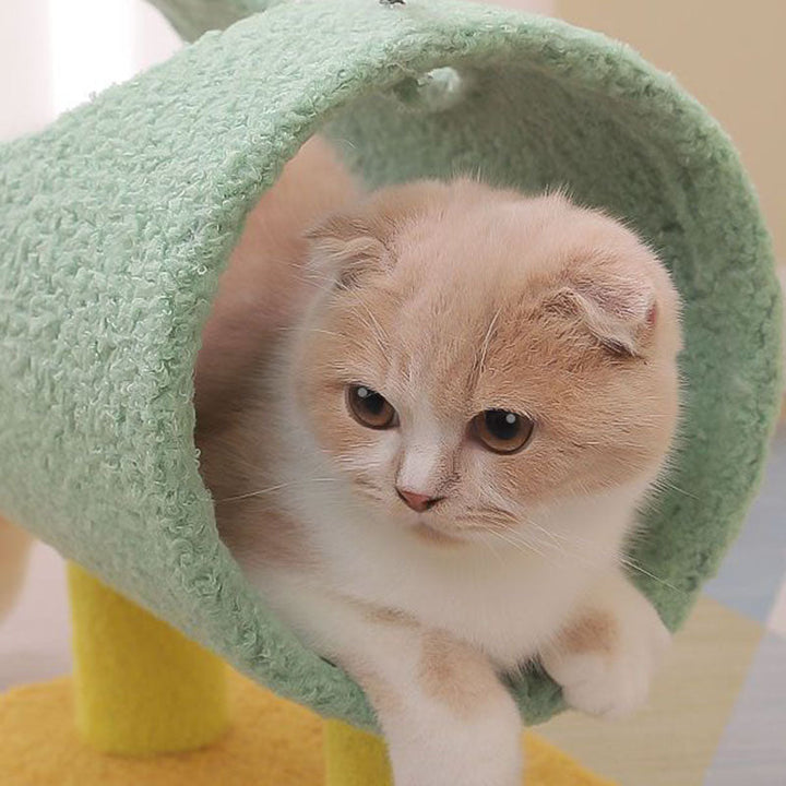 Modern Multi-Functional Cat Tree with Chicken & Dinosaur Shapes-Orizon Depot