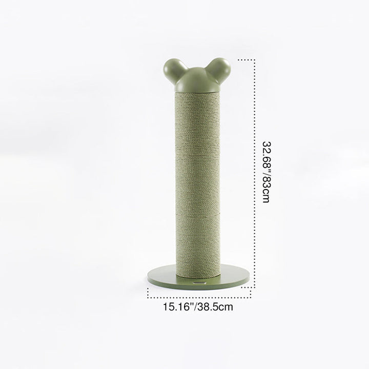 Modern Cylinder Cat Tree with HDPE Paper and Steel for Bedroom-Orizon Depot