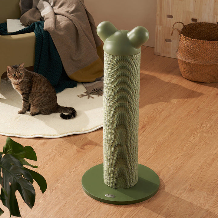 Modern Cylinder Cat Tree with HDPE Paper and Steel for Bedroom-Orizon Depot