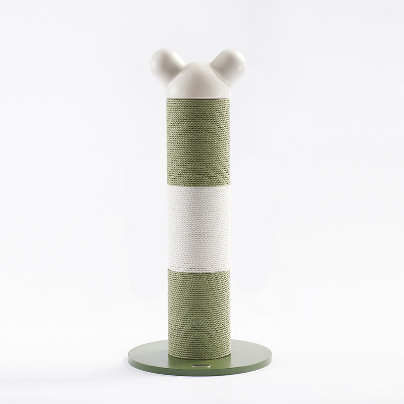 Modern Cylinder Cat Tree with HDPE Paper and Steel for Bedroom-Orizon Depot