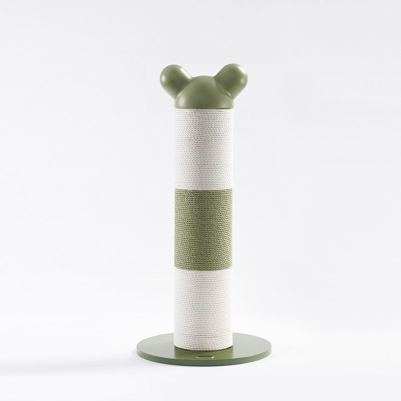 Modern Cylinder Cat Tree with HDPE Paper and Steel for Bedroom-Orizon Depot