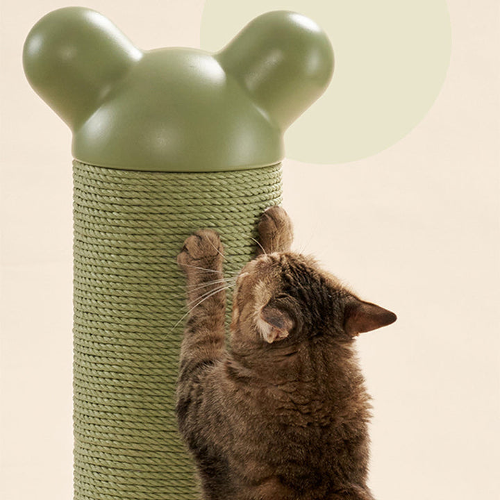 Modern Cylinder Cat Tree with HDPE Paper and Steel for Bedroom-Orizon Depot
