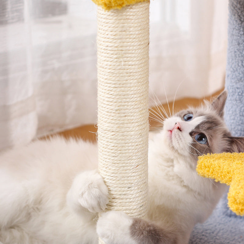 Modern 4-Tier Cat Tree with Star & Moon Design for Living Room-Orizon Depot