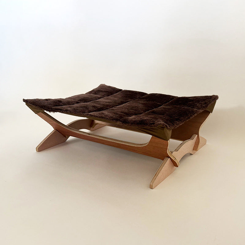 Scandinavian Multi-Layer Solid Wood Cat Bed for Bedroom & Living Room-Orizon Depot