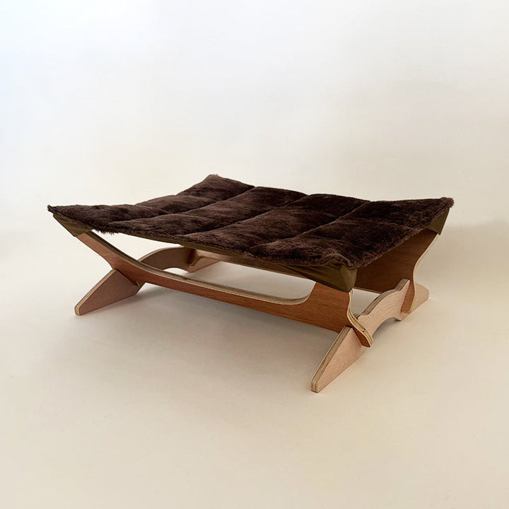 Scandinavian Multi-Layer Solid Wood Cat Bed for Bedroom & Living Room-Orizon Depot