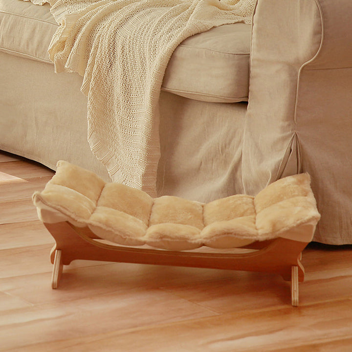 Scandinavian Multi-Layer Solid Wood Cat Bed for Bedroom & Living Room-Orizon Depot