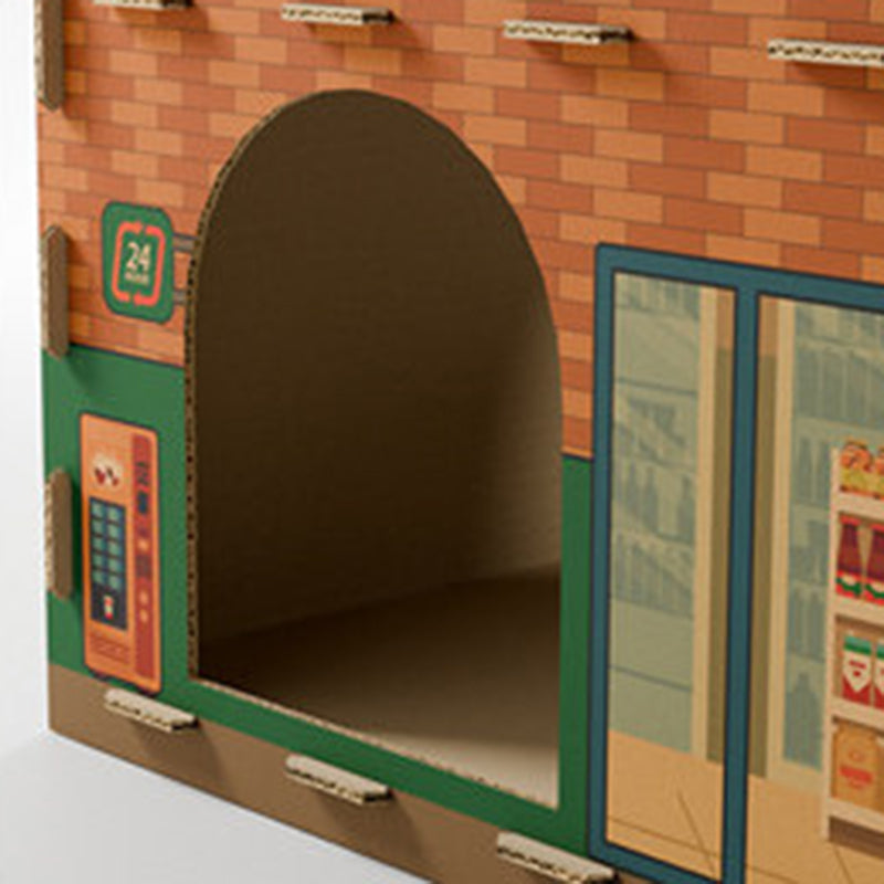 Modern Rectangular Cat Scratcher and Bed 2-Tier for Living Room-Orizon Depot