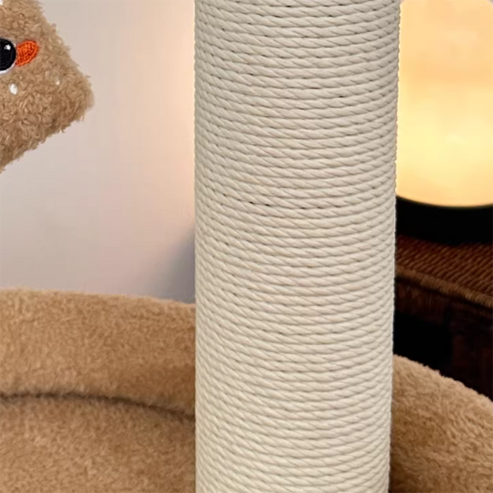 Stylish Rectangular Medium-Density Fiberboard Cat Tree for Living Room-Orizon Depot