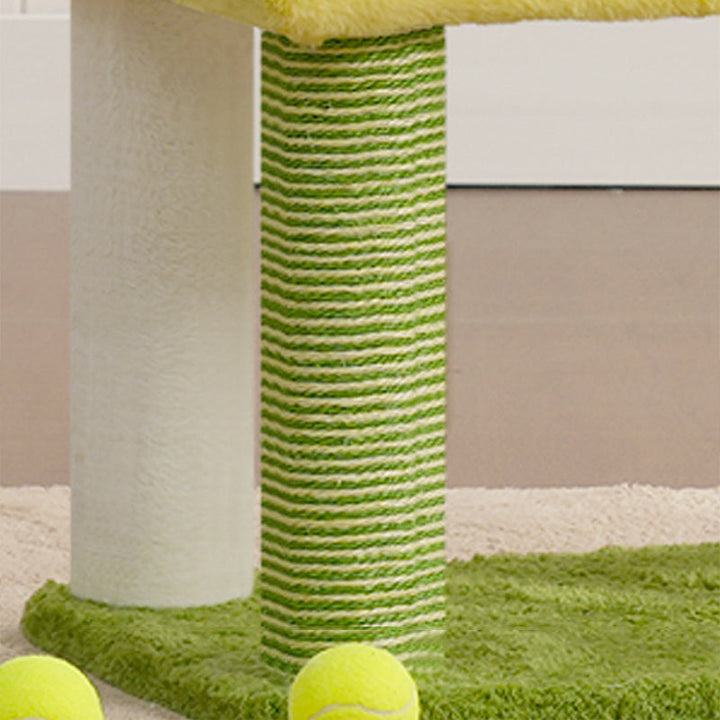 Modern Multi-Functional Cat Tree with Velvet Fabric and Sisal-Orizon Depot