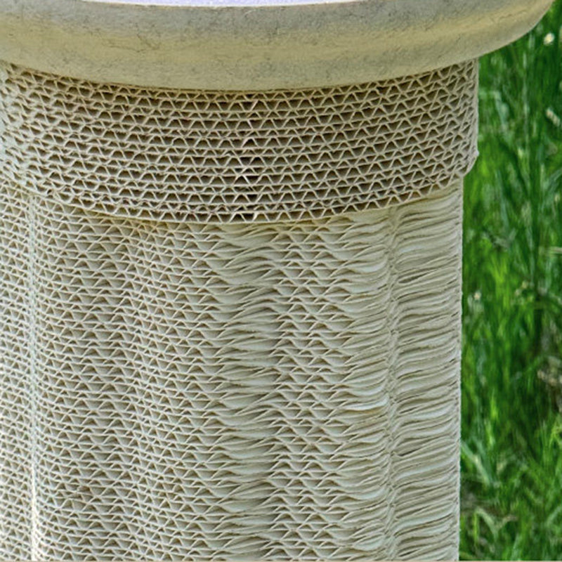 Modern Scandinavian Round Cat Scratcher Tree with Hemp Rope and Felt-Orizon Depot