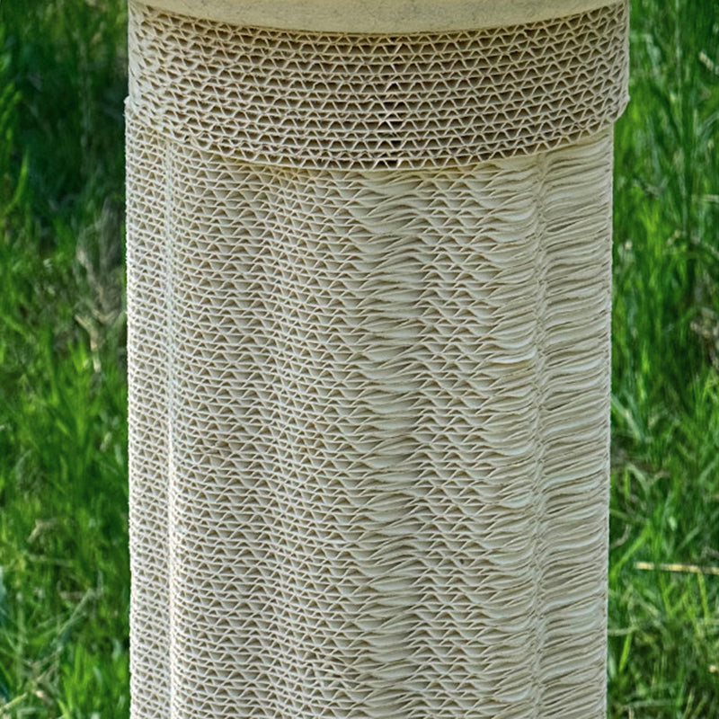Modern Scandinavian Round Cat Scratcher Tree with Hemp Rope and Felt-Orizon Depot
