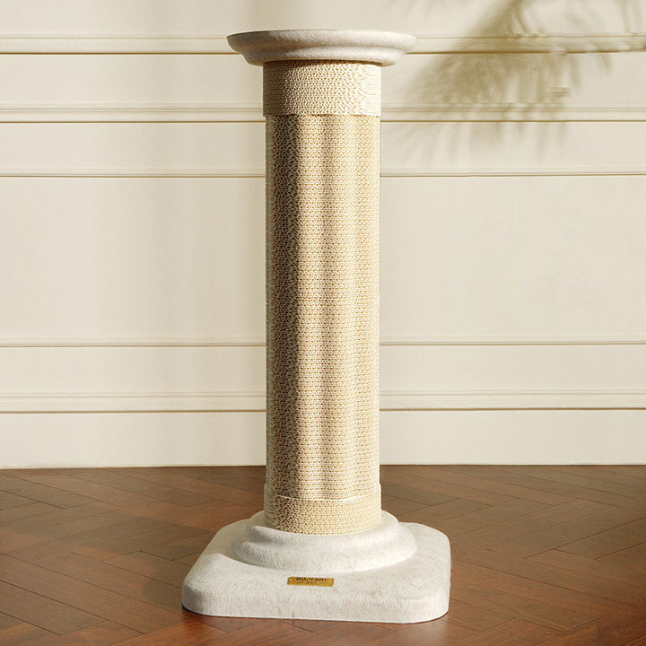 Modern Scandinavian Round Cat Scratcher Tree with Hemp Rope and Felt-Orizon Depot