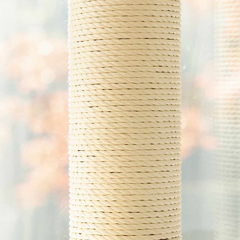 Scandinavian Round Solid Wood Cat Tree with 3 Tiers for Living Room-Orizon Depot