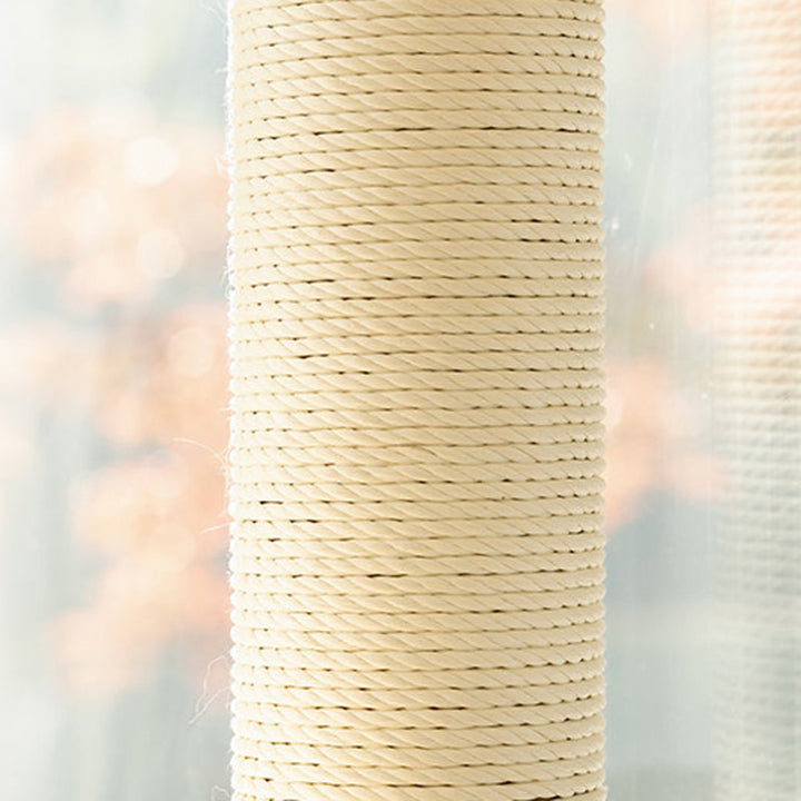 Scandinavian Round Solid Wood Cat Tree with 3 Tiers for Living Room-Orizon Depot