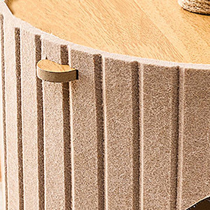 Scandinavian 4-Tier Cat Tree with Velvet Fabric and Hemp Rope-Orizon Depot