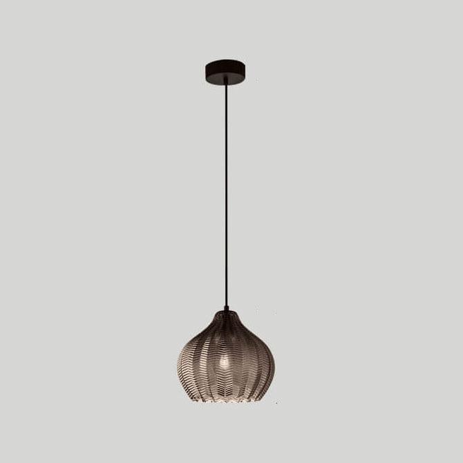Nordic Wavy Glass Barrel Pendant Lamp-Orizon Depot