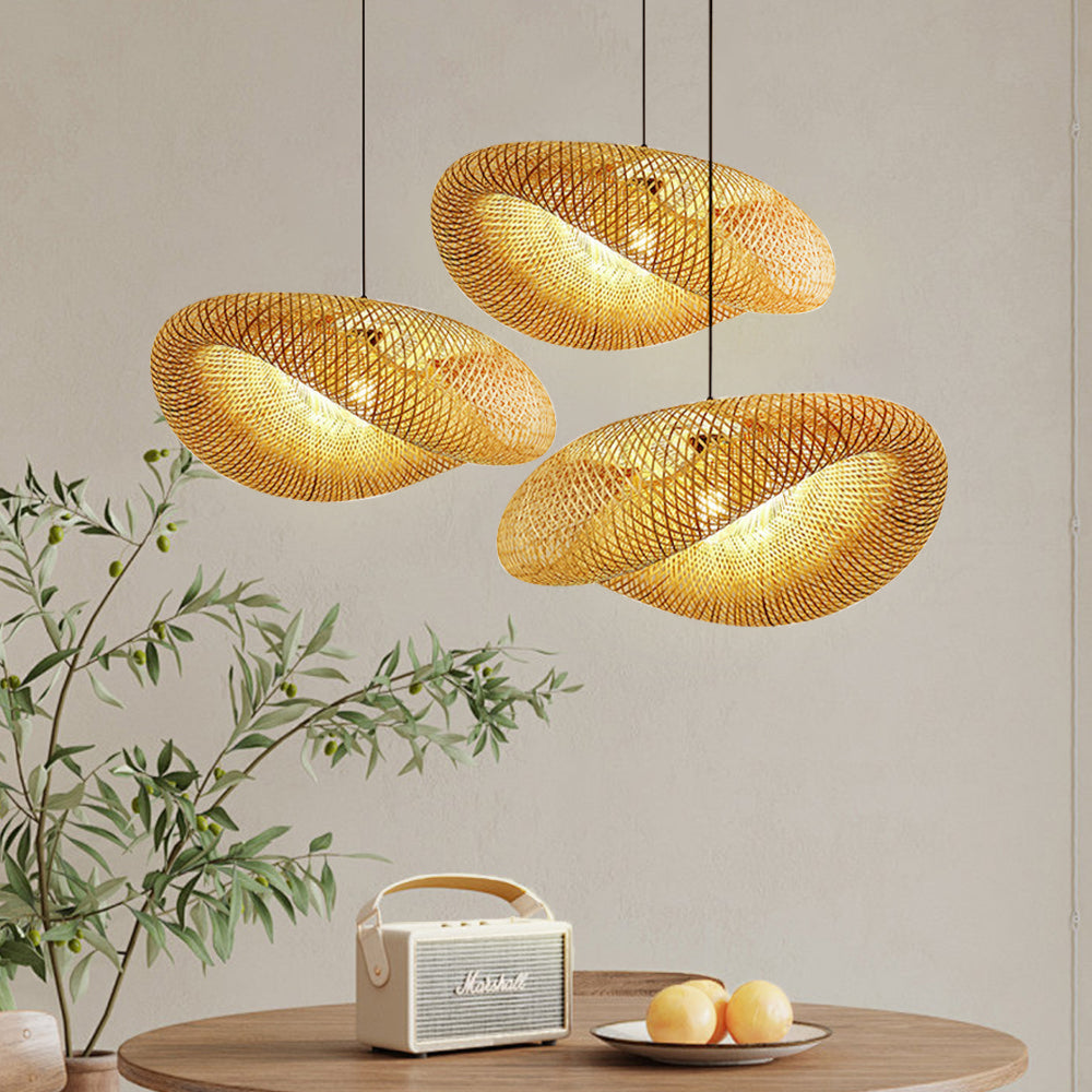 Natural Bamboo Hanging Lamp-Orizon Depot