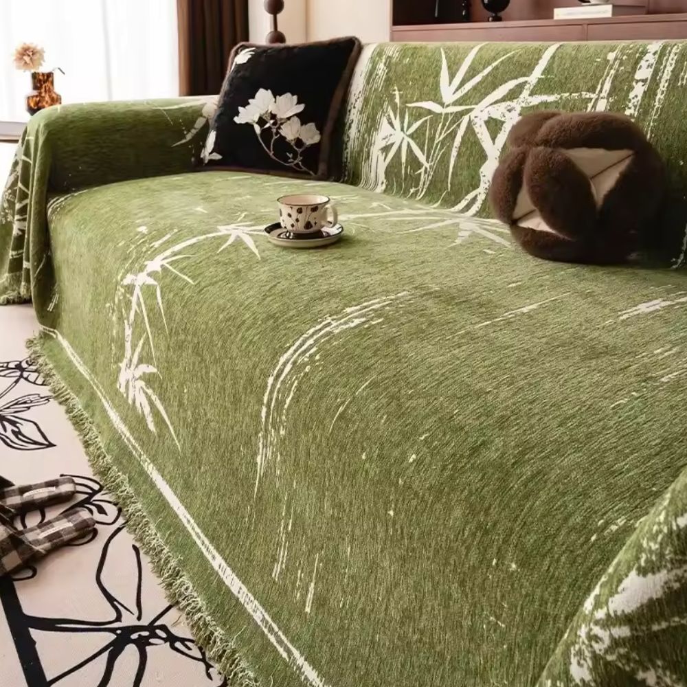 Bamboo Whisper Sofa Cover - Stylish Protection for Your Furniture-Orizon Depot