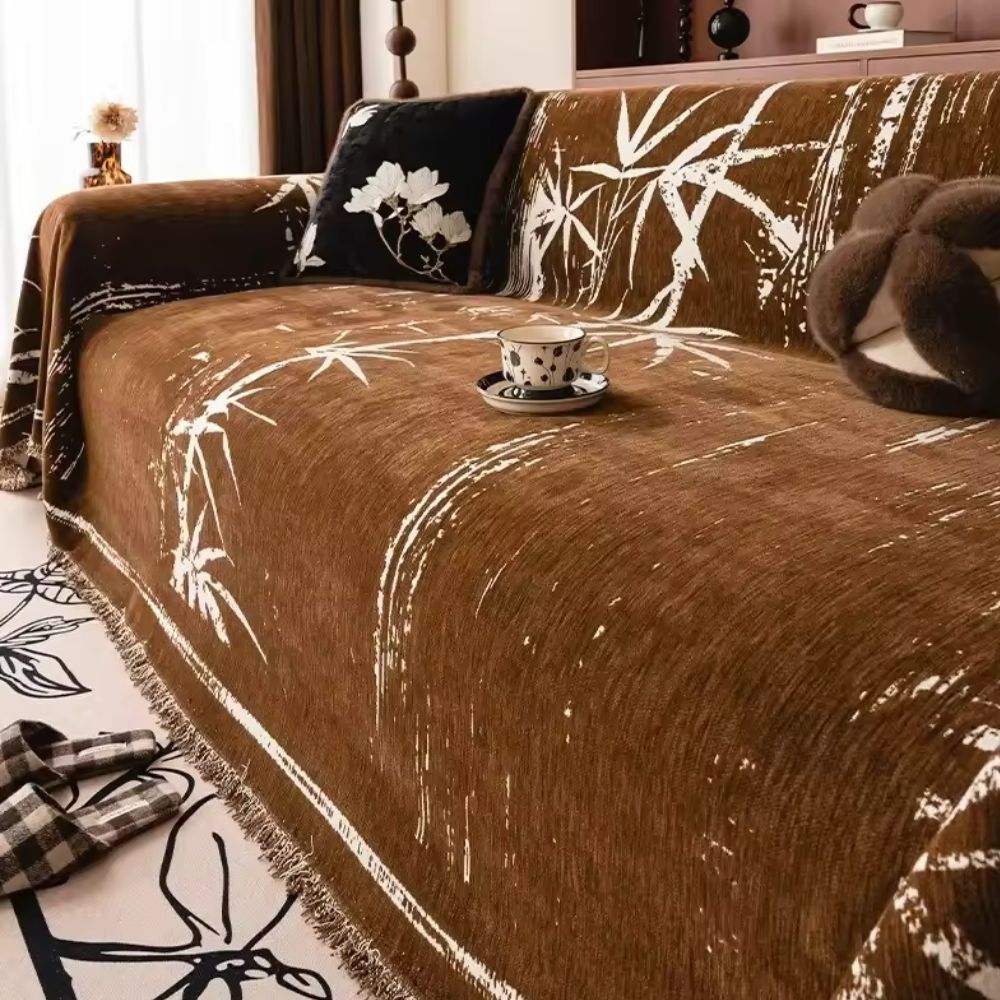 Bamboo Whisper Sofa Cover - Stylish Protection for Your Furniture-Orizon Depot