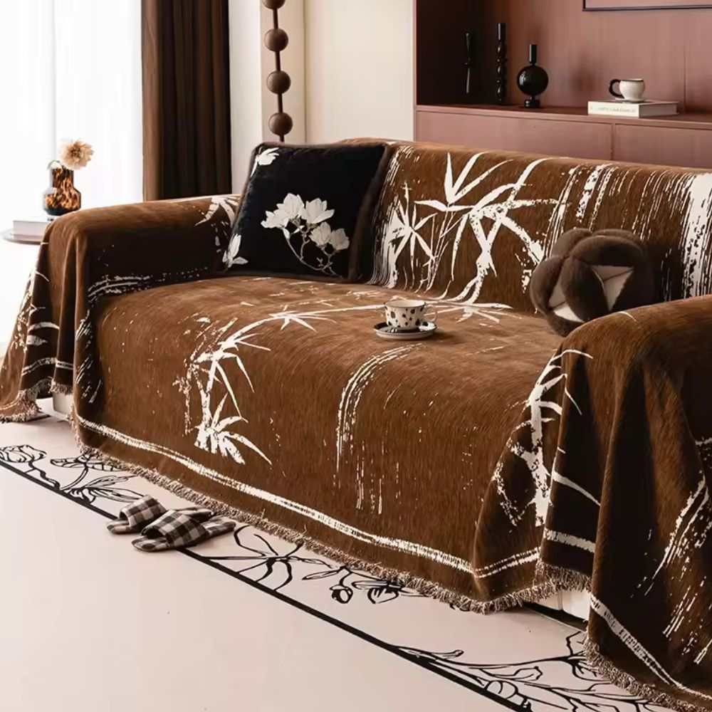 Bamboo Whisper Sofa Cover - Stylish Protection for Your Furniture-Orizon Depot