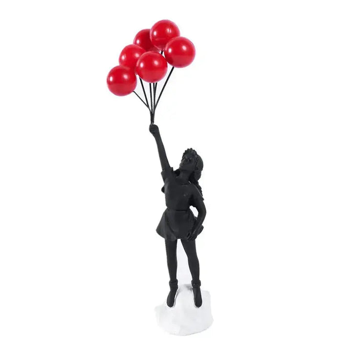 Flying Balloon Girl Statue - Banksy Inspired Art Decor-Orizon Depot