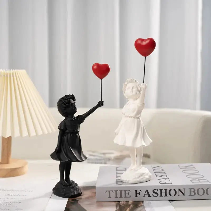 Flying Balloon Girl Statue - Banksy Inspired Art Decor-Orizon Depot
