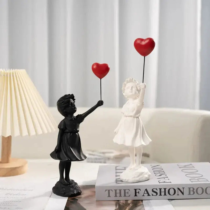 Flying Balloon Girl Statue - Banksy Inspired Art Decor-Orizon Depot