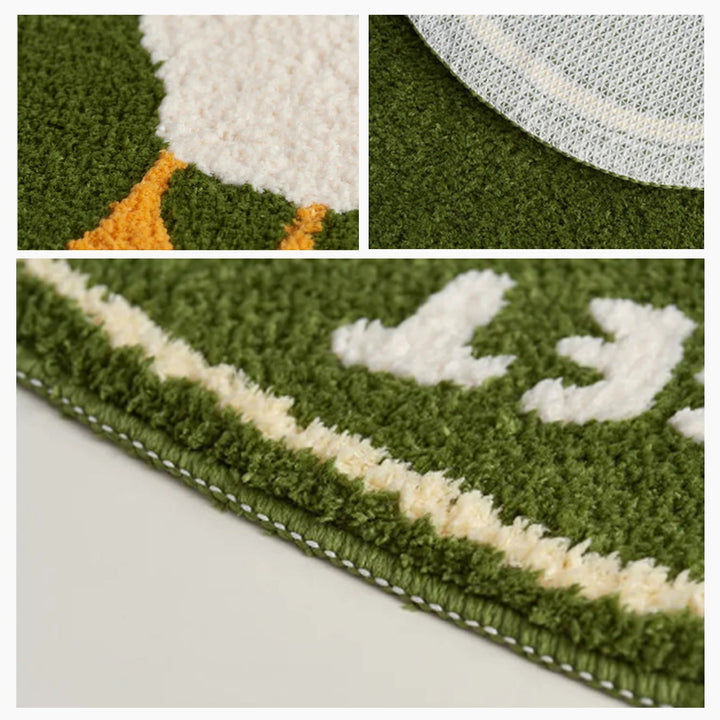 Cute Animal Handmade Bath Mat for Stylish Bathroom Decor-Orizon Depot