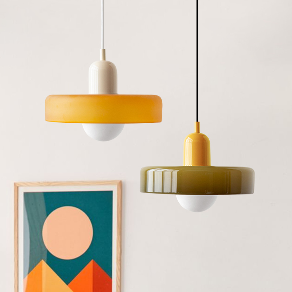 Modern Colored Glass Bauhaus Pendant Lamp-Orizon Depot