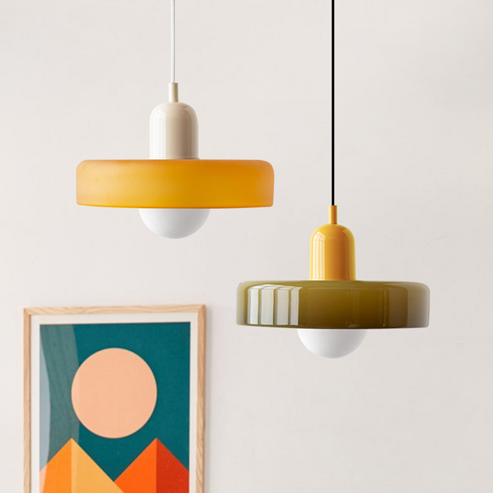Modern Colored Glass Bauhaus Pendant Lamp-Orizon Depot