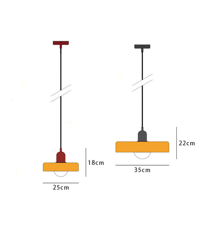 Modern Colored Glass Bauhaus Pendant Lamp-Orizon Depot