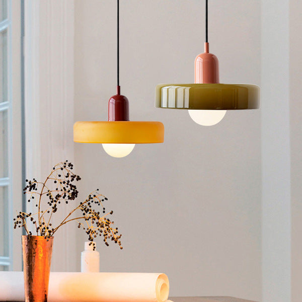 Modern Colored Glass Bauhaus Pendant Lamp-Orizon Depot