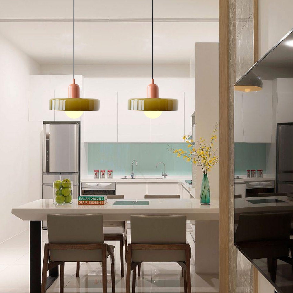 Modern Colored Glass Bauhaus Pendant Lamp-Orizon Depot