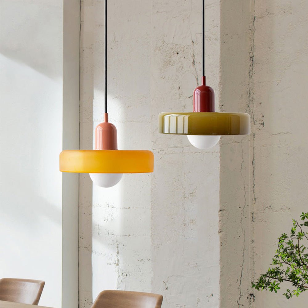Modern Colored Glass Bauhaus Pendant Lamp-Orizon Depot